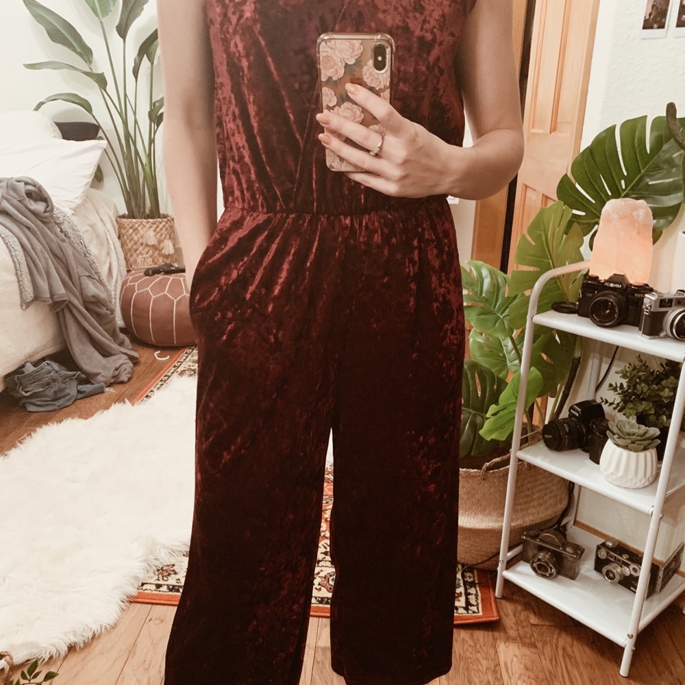 Red Velvet Jumpsuit